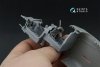 Quinta Studio QDS-48571 AH-64A 3D-Printed & coloured Interior on decal paper (Hasegawa) (small version) 1/48
